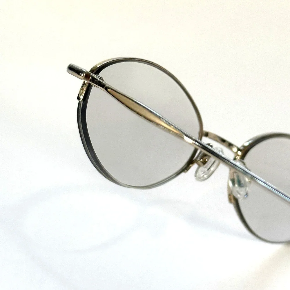 Lauren Hutton L087 Eyeglasses Frame Only 48-18-135 Gold Metal Oval Womens‎